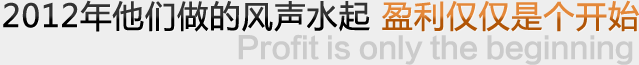 2012年他們做的風(fēng)生水起