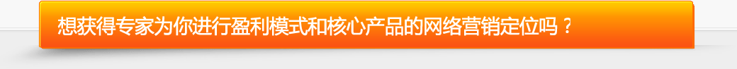 營(yíng)銷專家免費(fèi)為您進(jìn)行盈利模式和核心產(chǎn)品的網(wǎng)絡(luò)營(yíng)銷定位