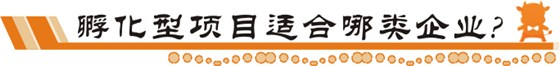 孵化型項目適合哪些企業(yè)