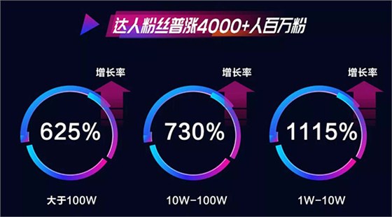 達(dá)人粉絲普漲